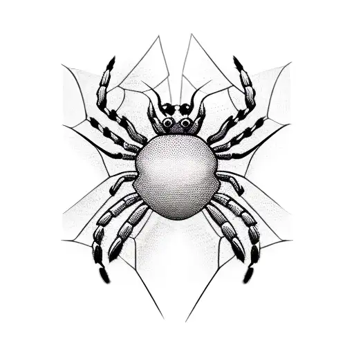 Spider tattoo design idea