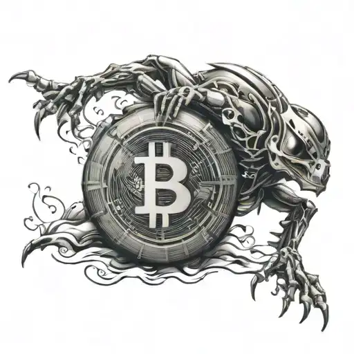 cryptocurrencies adrenaline tattoo design idea