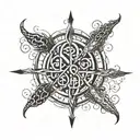 centipide with numbers from 1000 down by 7 heavenly virtues tattoo design idea