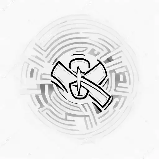 A minimalistic design of Lightning McQueen's iconic number 95 with a nurse's cross symbol tattoo design idea