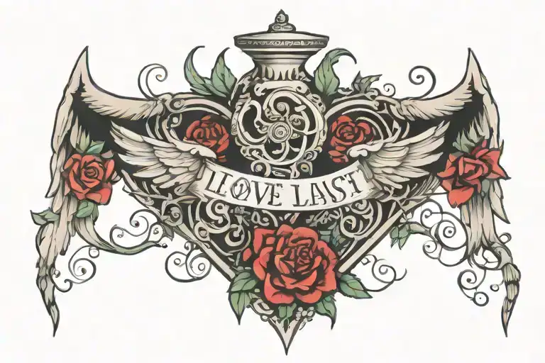 let love last long tattoo design idea