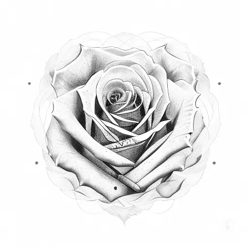 rib rose tattoo  tattoo design idea