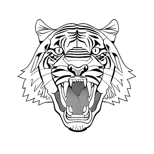 2003  big tiger  tattoo design idea