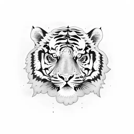 2003  big tiger  tattoo design idea