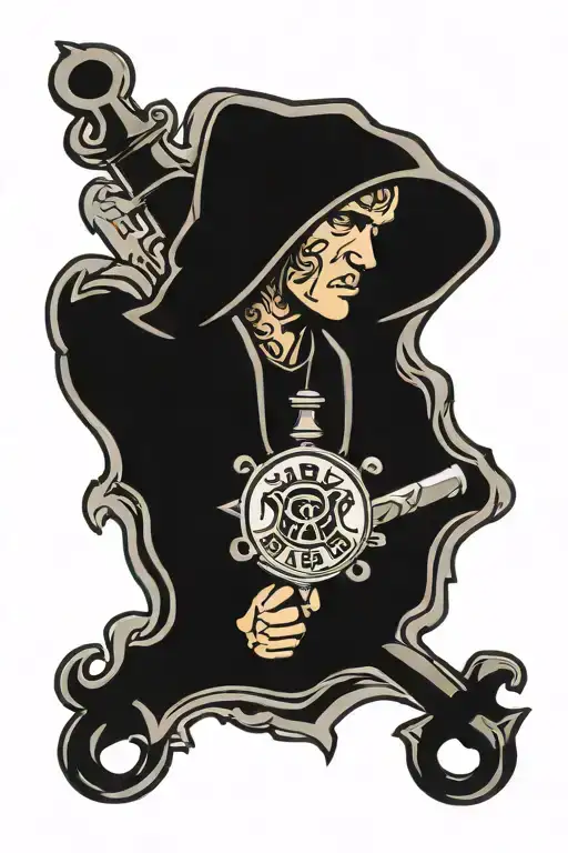 hood street sign tattoo design idea