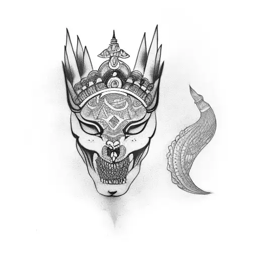 maa tattoo in hindi with crown tattoo design idea