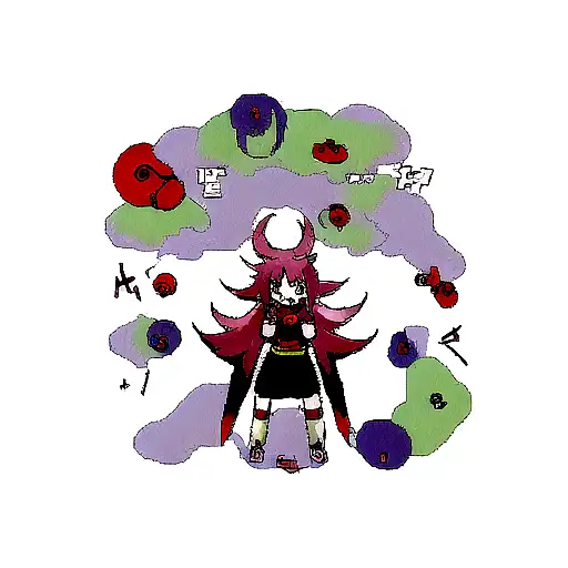 akatsuki cloud with pain charecter tattoo design idea