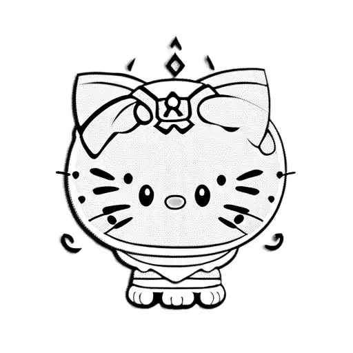 hello kitty  tattoo design idea