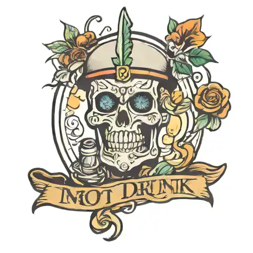 I'm not drunk tattoo design idea