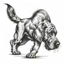 bloodhound  tattoo design idea