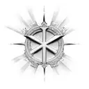 Christian Cross, RIP Dad, tattoo design idea