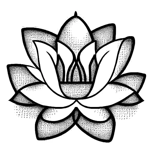 lotus flower and the number 11 tattoo design idea
