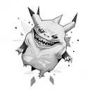 Gengar pokemon tattoo design idea