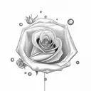 A tattoo depicting the evolution of technology and its impact on human improvement, with a rose symbolizing beauty amidst progress tattoo design idea