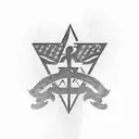 Lynyrd Skynyrd lyrics intertwined with a simple man silhouette tattoo design idea