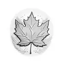 Beaver with Maple leaf tattoo design idea