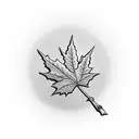 Beaver with Maple leaf tattoo design idea