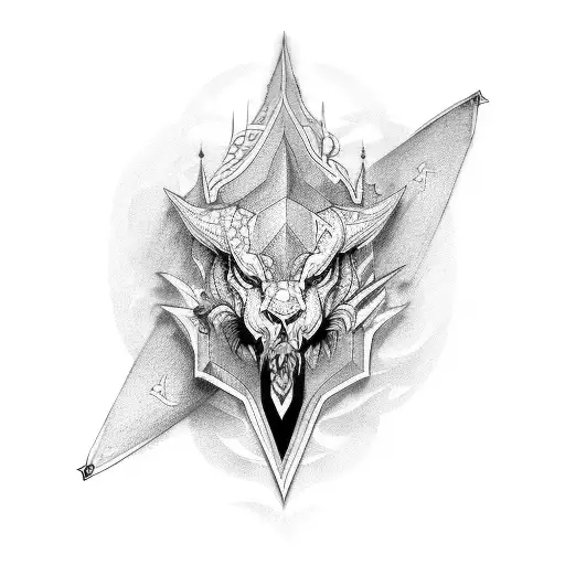 long sword  tattoo design idea