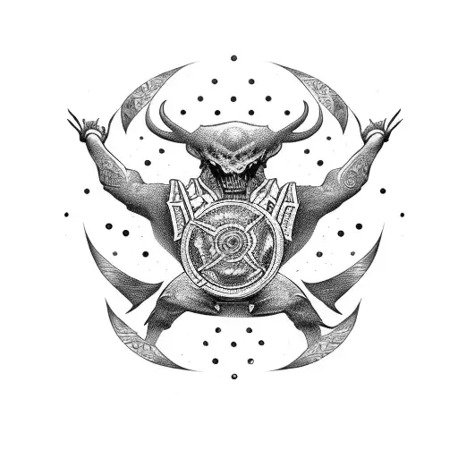 Full sleeve, Martial Arts, Astrophysics tattoo design idea