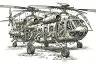 load the chopper helicopter  tattoo design idea