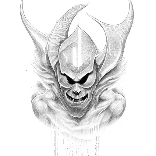 n angel and a demon are fighting in the shower tattoo design idea