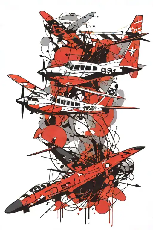 cessna aviation sky tattoo design idea