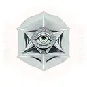 spongebob holding illuminati symbol tattoo design idea