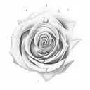 rose shaped eye, hades, Tetragrammaton, roses tattoo design idea