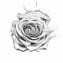 rose shaped eye, hades, Tetragrammaton, roses tattoo design idea