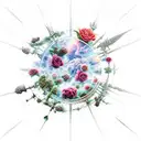 fantasy from a court of thorns and roses for arm and shoulder night sky tattoo design idea