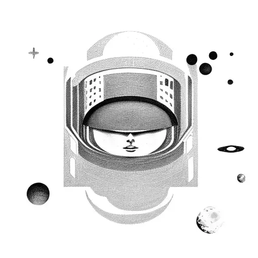 2001 a space odyssey monolith tattoo design idea