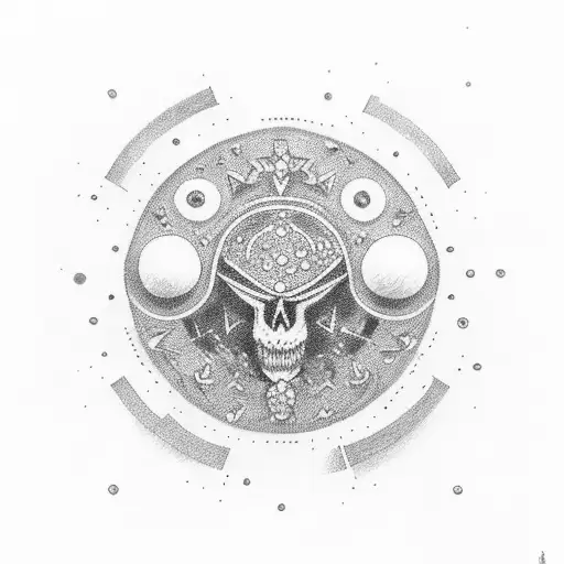 estrella con corona  tattoo design idea