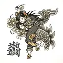 I Love tomboys tattoo design idea