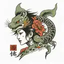 I Love tomboys tattoo design idea