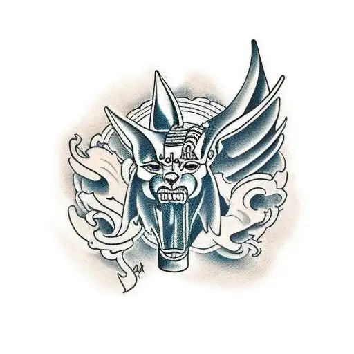 Anubis and Baste tattoo design idea