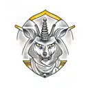 Anubis and Baste tattoo design idea
