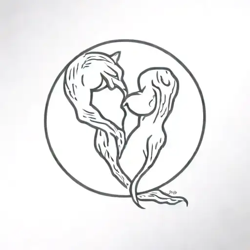 couple tattoo symbolizing love and long distance and overcoming against all odds tattoo design idea