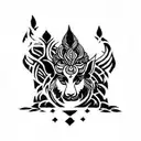 a hindu temple tattoo design idea