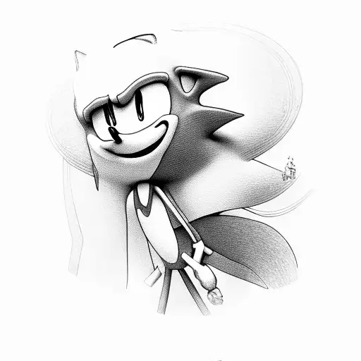 Sonic tattoo design idea
