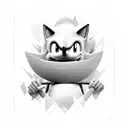 Sonic tattoo design idea