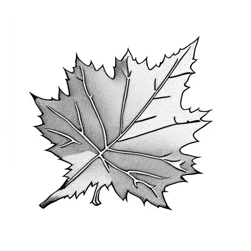 Maple Leaf tattoo design idea