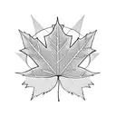 Korean Maple Leaf tattoo design idea