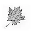 Korean Maple Leaf tattoo design idea
