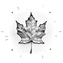 Korean Maple Leaf tattoo design idea
