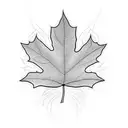 Korean Maple Leaf tattoo design idea