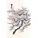 traditional japanese tatto covering my forearm, then coming uo out of it a cherry blossom tree covering my upper arm and tattoo design idea
