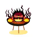 calcifer on a match tattoo design idea