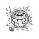 calcifer on a match tattoo design idea