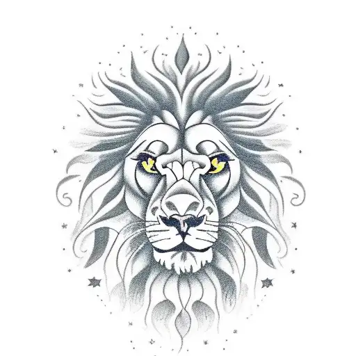 lion eye tattoo