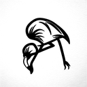 flamingo tattoo design idea